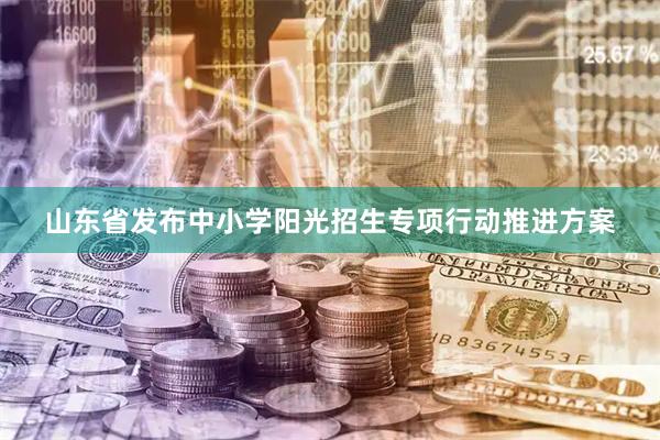 山东省发布中小学阳光招生专项行动推进方案