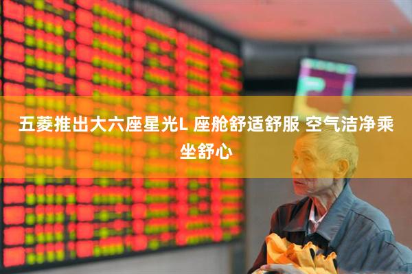 五菱推出大六座星光L 座舱舒适舒服 空气洁净乘坐舒心